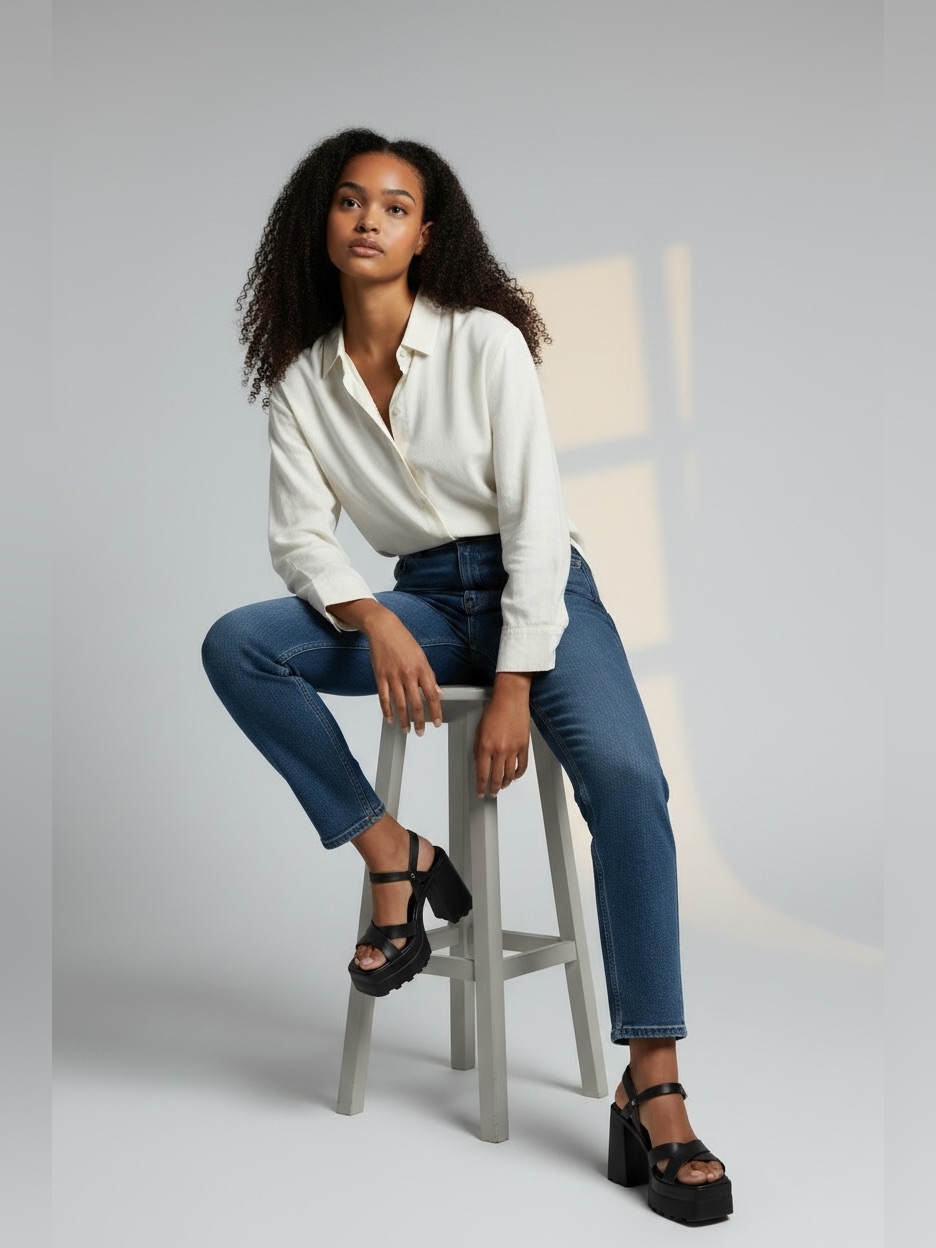 Asos Black Chunky Platform Strappy Sandals With Block Heel